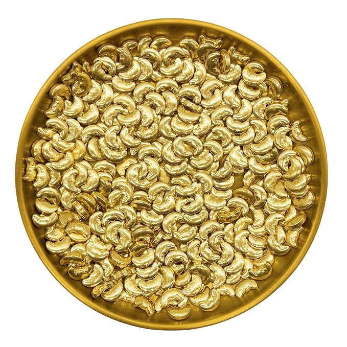 Dynastang Super Gold Moons Sprinkles Edible Moons Cake Decorating Moons Cake Decorations Cupcake Toppers Cookie Decorating Perfect for Cakes, Cupcakes, Desserts Toppings 3OZ