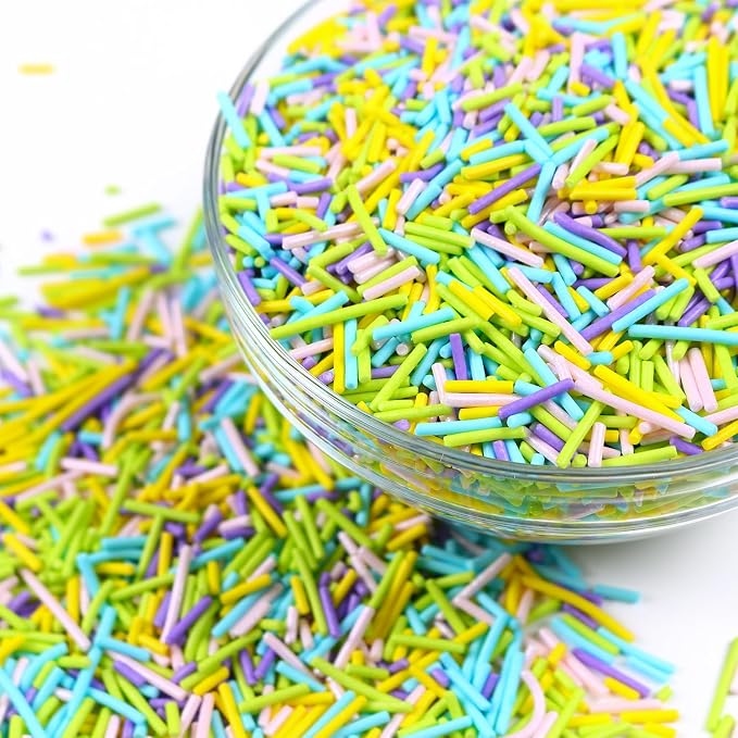 Easter Sprinkles for Cake Decorating St. Patricks Edible jimmies Sprinkles Green Spring pastel Sprinkles for Cake Cookie Cupcake Toppers Ice Cream Jimmies Decorations 7 ounce