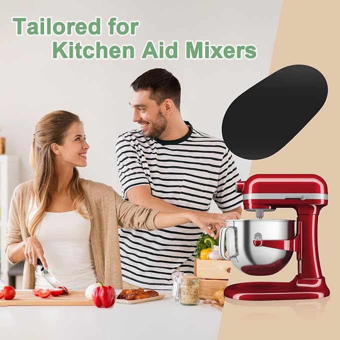 Sliding Mat Compatible with KitchenAid 5-8 Quart Bowl-Lift Stand Mixer, Acrylic Mixer Slider Mat for Kitchen Aid Stand Mixer, Slider Pad for Kitchen Appliances