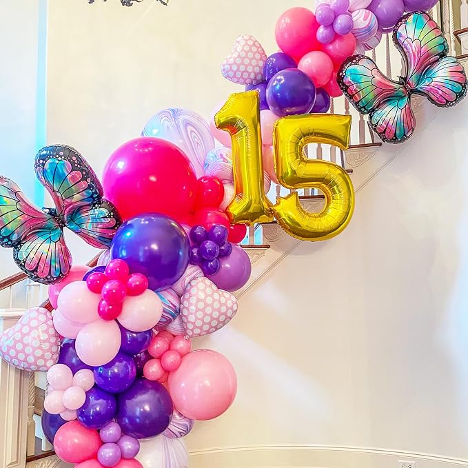 Voircoloria Dark Purple Balloons, 66pack 12inch Deep Purple Latex Party Balloons for Halloween, Graduation, Wedding, Birthday, Baby Shower, Anniversary, Valentine's Day Party Decorations