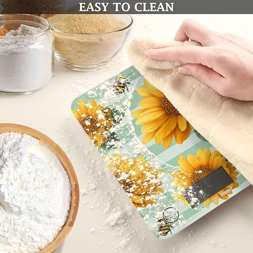 Food Scale Kitchen Scale Food Scales Digital Weight Grams and Ounces Small Electronic Food Scale for Baking Cooking Bee