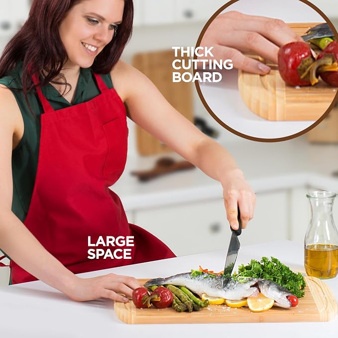 Personalized BBQ Cutting Board Gift - Custom Engraved Bamboo Wooden Grill Board for Dad Husband Grandpa, Grilling Gifts for Men, Grill Master Meat Steak Board, Birthday, House Warming Gifts New Home