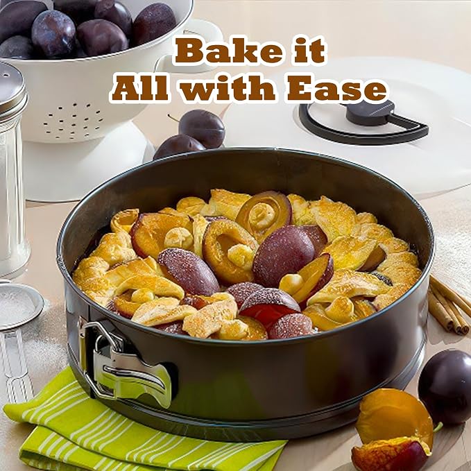 7, 9, 11 Inches Springform Pan Set, Non-Stick Round Spring Form With Removable Bottom, Spring Form Pans For Cheesecake, Cake Mold Cheesecake Pan For Baking