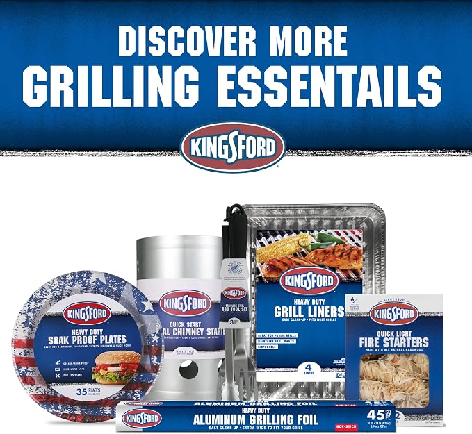 Kingsford Stainless Steel Silicone Basting Brush with 16-Inch Handle for BBQ Grilling, Smoking, and Outdoor Cooking, Non-Slip Rubber Grip, Rust-Resistant, Dishwasher Safe
