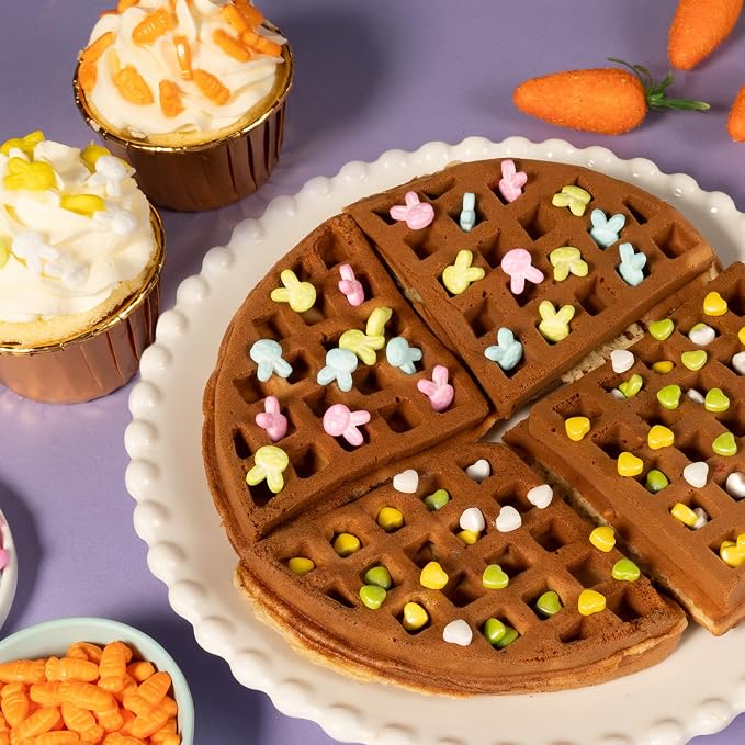 Cobakey Carrot Sprinkles for Cookies 3.52 Ounce Spring Sprinkles for Baking Edible Carrot Perfect for Easter Cake Decorations, Baking, Ice Cream, Cookies, Cupcake Topper