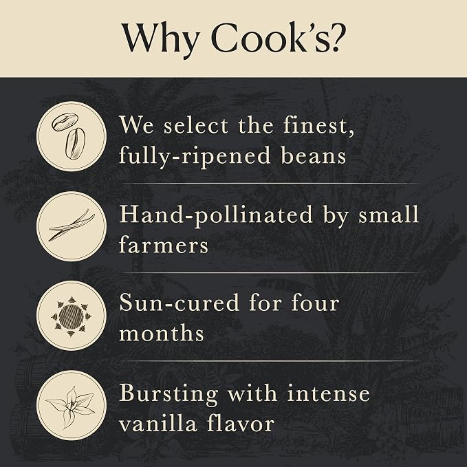 Cook’s, Vanilla Powder, World’s Finest Gourmet Fresh Premium Vanilla, 5 lb (80 Ounce)