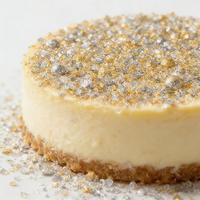 Sentovac Gold Sliver White Sanding Sugar Crystals for Baking Edible Coarse Crystals Sparkling Sugar Sprinkles Cake Cookie Cupcake Topper Ice Cream Decoration Supplies