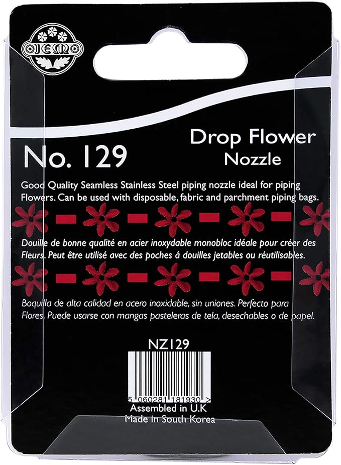 JEM Drop Flower Piping Nozzle Decorating Tip # 129