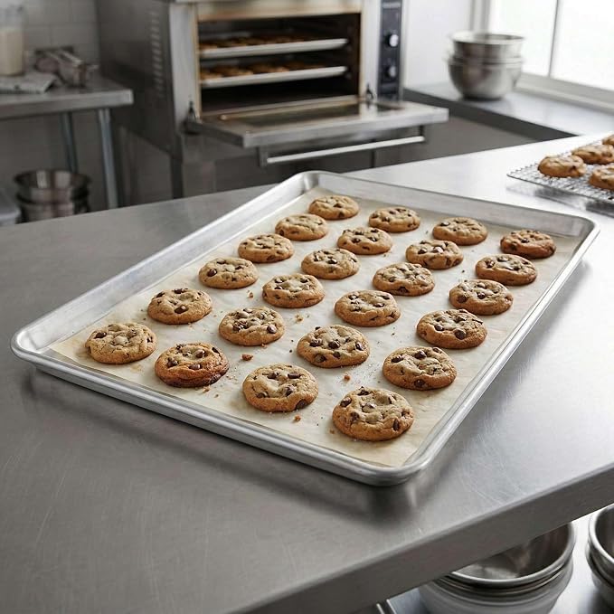 16" x 22" Heavy Duty Tray Pans for Baking, 19 Gauge Sheet Pan 12 Pack, Commercial Aluminum Baking
