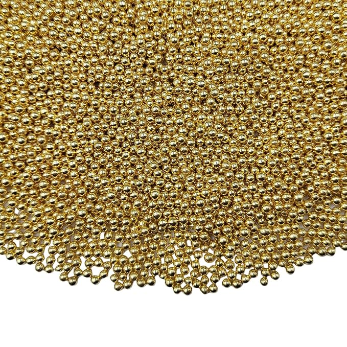 Homankit Gold Nonpareils Sprinkles Cookie Decorations Mini Pearls for Decorating Cake, Baking, Cupcake Toppers, Ice Cream, Donuts 3.88 Ounce