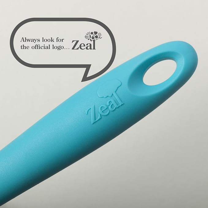Zeal Silicone Pastry Basting Brush Aqua Blue (8"/20cm), 20 cm