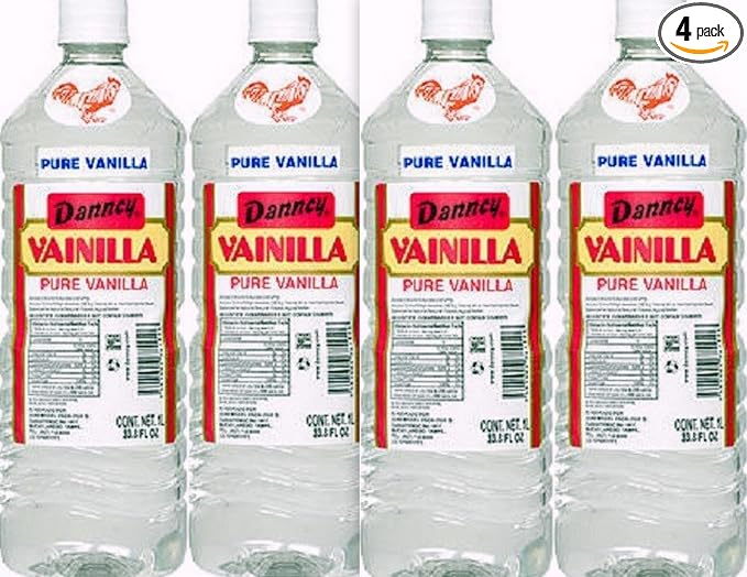 4 X Danncy Clear Pure Mexican Vanilla Extract From Mexico 33oz Each 4 Plastic Bottle Lot Sealed