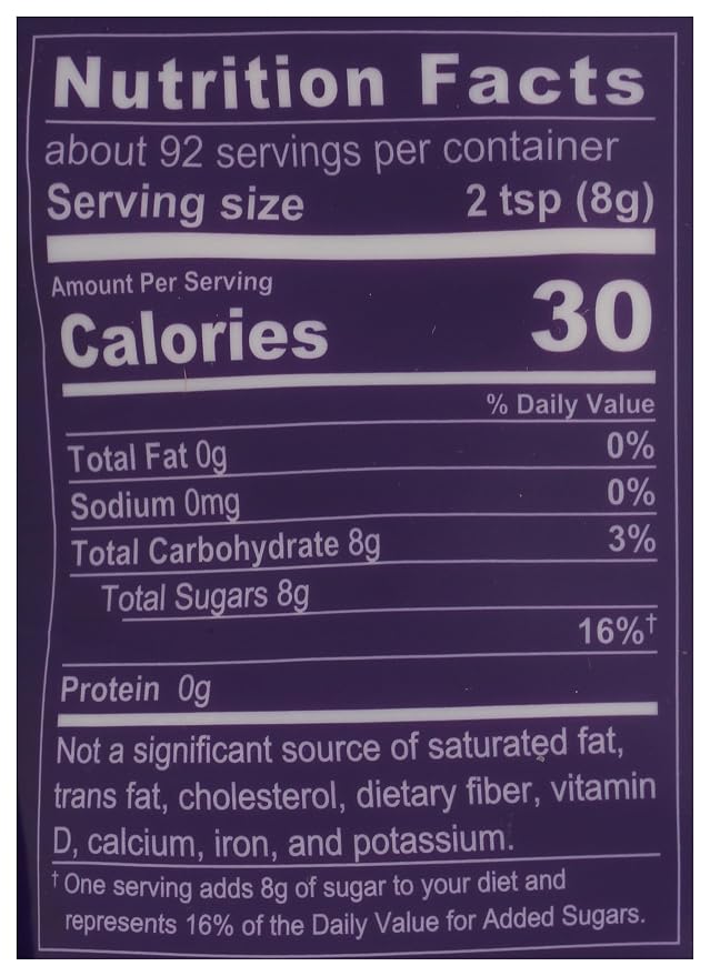 Wholesome Sweeteners 26-Ounce Cane Sugar, Fair Trade, Non GMO, Gluten Free & Vegan, for Baking and Sweetening, 1 Pack