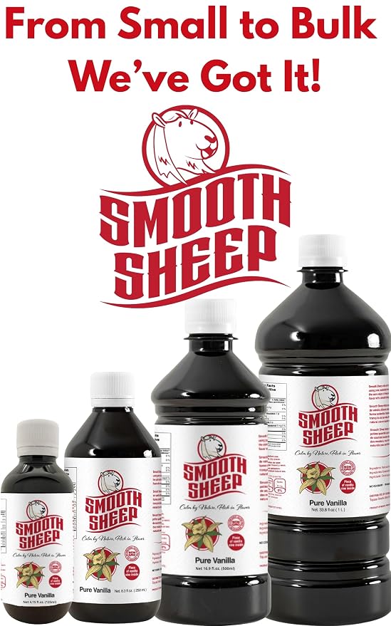 Smooth Sheep Vanilla | Mexican Vanilla for Baking and Desserts | Made with Real Vanilla Bean | Vainilla Mexicana Buena 33.8oz (1 Liter (Pack of 1))