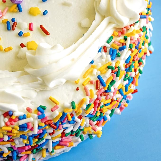 Rainbow Sprinkles Jimmies 1.98 Pounds Container, Sprinkles For Cake Decorating, Cake Sprinkles, Sprinkles For Baking, Ice Cream Toppings & More, The Hampton Candy Company