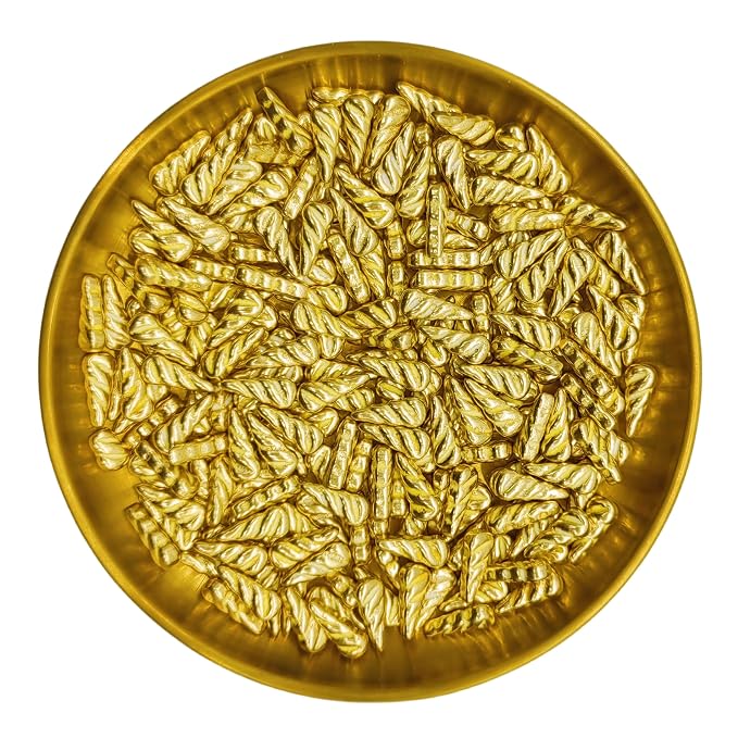 Super Gold Unicorn Horn Sprinkles Edible Unicorn Horn Cake Decorating Cake Decorations Cupcake Toppers Cookie Decorating Perfect for Cakes, Cupcakes, Desserts Toppings 3OZ