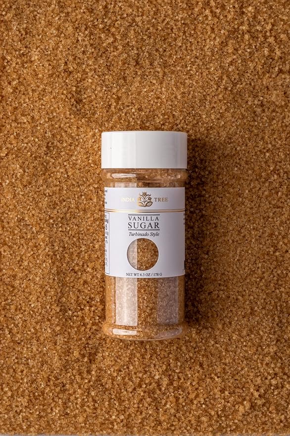 India Tree Sugar Vanilla, Organic, 6.3 Ounce
