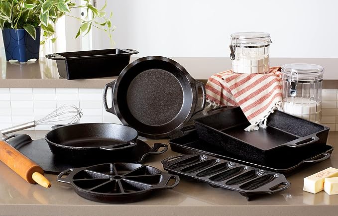 Lodge Cast Iron Baker’s Skillet,(Pack of 3)