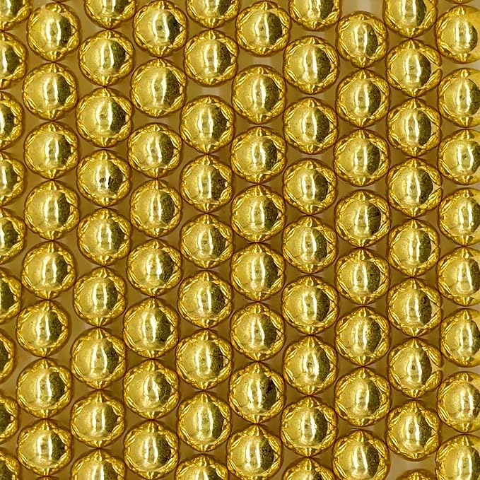 10mm Edible Super Gold Pearl Sugar Sprinkles Candy Mini Pearls Cake Decorations Cupcake Toppers Cookie Decorating Perfect for Wedding Party Valentine Halloween Christmas Supplies 3OZ