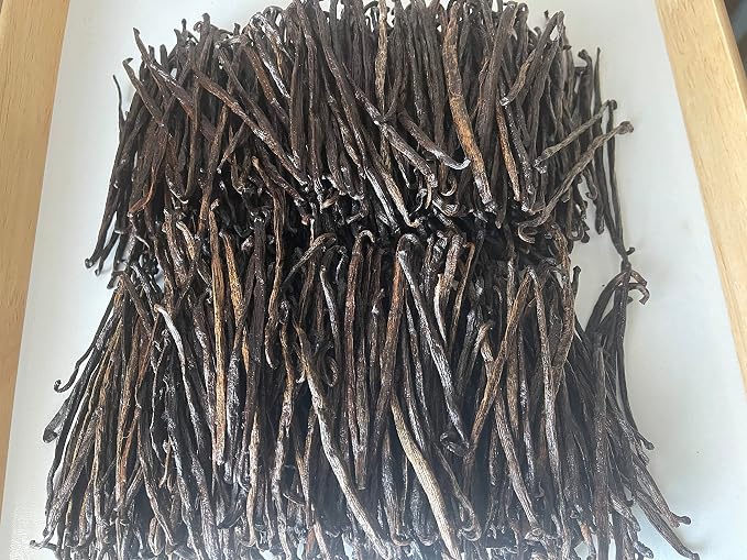 2oz Madagascar Organic Vanilla Beans Extract Exclusive Grade B. Certified USDA Organic | Weight - 2 Ounces (1/8 Lb) by FITNCLEAN VANILLA Bulk Dry Whole NON-GMO Pods