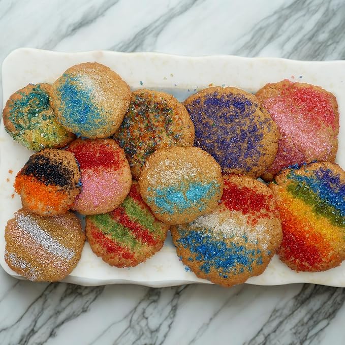Bakerpan Orange Sugar Sprinkles for Baking - 7 oz Coarse Sparkling Decorating Sugar Crystals for Baking Topping, Cookies & Cupcakes | Kosher, Gluten-Free, Made in USA