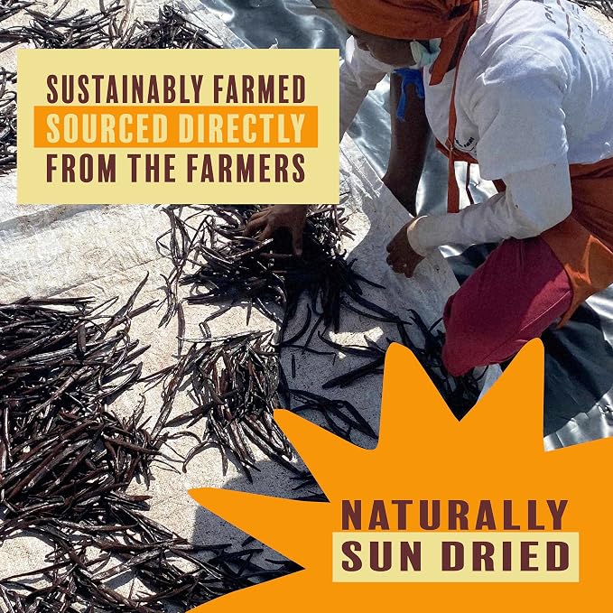 Organic Pure Ground Vanilla Powder | Pure Madagascar Grade A for Bakers, Chefs, Ice Cream Makers, and Home Cooks | Beyond Good Vanilla