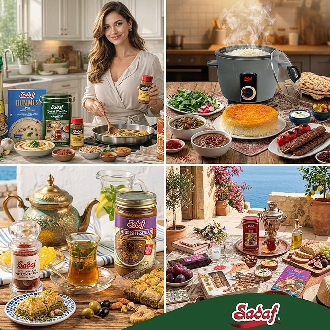 Sadaf Durum Semolina Fine - Enriched Durum Semolina for Cooking & Baking - Semolina Flour - Middle Eastern Cuisine - Kosher - 24 Oz Resealable Bag