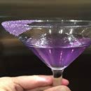 Snowy River Purple Cocktail Sugar - Kosher Certified Naturally Colored Purple Cocktail Rimmer (2oz Bottle, Medium Crystal)