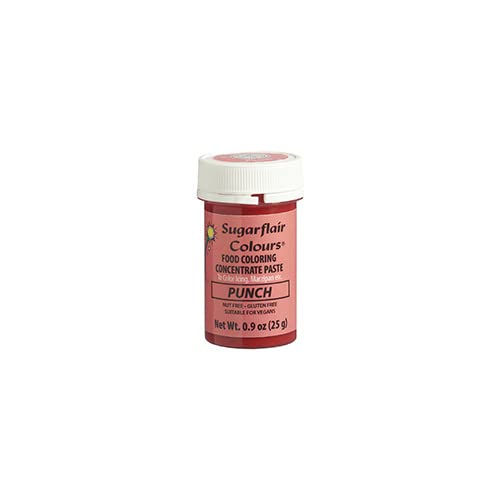 Sugarflair Food Coloring Concentrate Paste, 25 Grams Punch