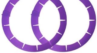 Adjustable Pie Crust Shield Protector Pie Edge Protector Tools Round Silicone Baking Cake Pizza Cover BPA-Free for Halloween Christmas Baking, Fits 8-11.5 Inches Pie (Purple-2pcs)