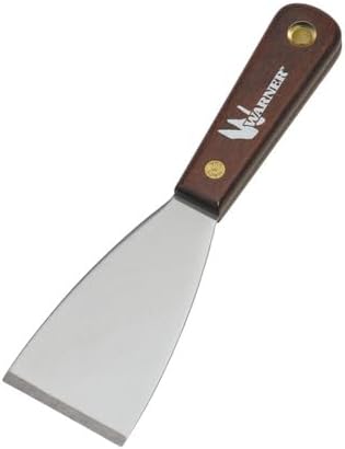 Warner 2" Stiff Putty Knife, Stainless Steel Blade, Rosewood Series, 10752