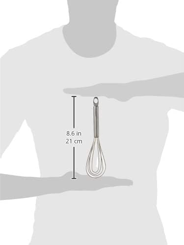 Cuisipro Silicone Flat Whisk 8" Frosted