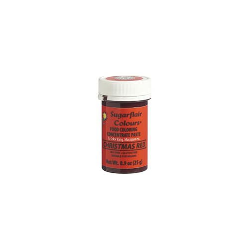 Sugarflair Food Coloring Concentrate Paste, 25 Grams Christmas Red