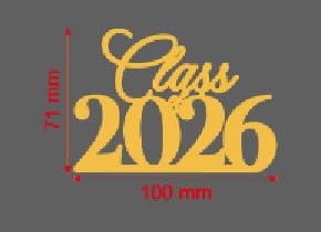 Class of 2026 Cake Topper,Congrats Grad Cake Topper,Graduate Party-2026 High School/College/Senior Graduation Party Party Decorations