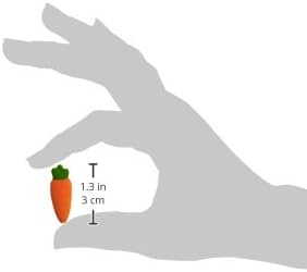 Lucks Dec-Ons Decorations Molded Sugar/Cup-Cake Topper, Medium Carrot, 1.25 Inch, 231 Count