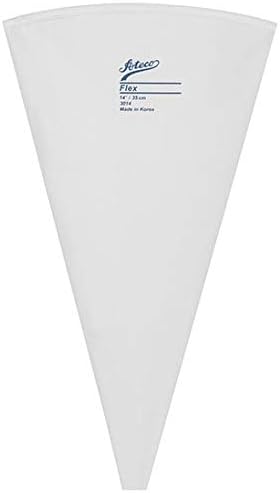 Ateco Flex Decorating Bag, Coated Nylon, 8-Inch, Reusable Baking Supply, White