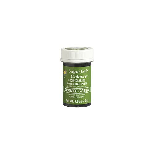 Sugarflair Food Coloring Concentrate Paste, 25 Grams Spruce Green