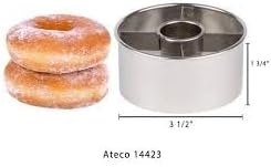 Harold Import Company Ateco 3-1/2-Inch Stainless Steel Doughnut Cutter