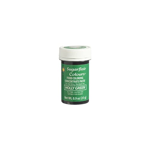 Sugarflair Food Coloring Concentrate Paste, 25 Grams Holly Green