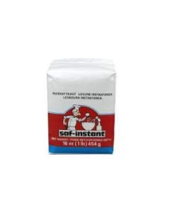 Lesaffre SAF Instant Yeast, Red 1 lb pkgs Pack of 3