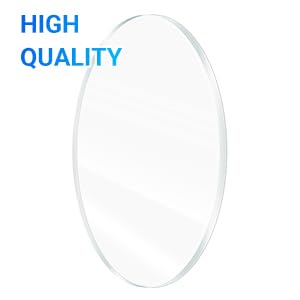 2 Pcs 1/8" Clear Acrylic Sheet, 9" Diameter Round Cake Disk, Plexiglass Table Top, Acrylic Backdrop