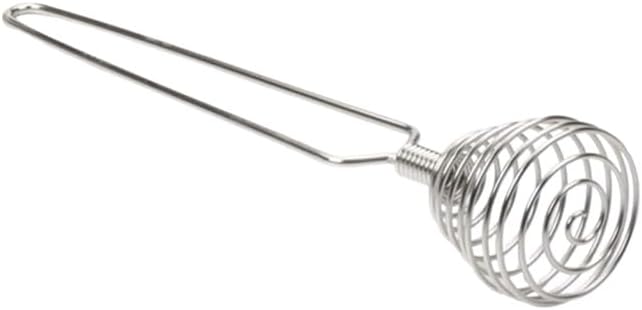 Mini French Spring Whisk, 7.56 Inch Silver Stainless Steel Spring Coil Whisk, Hand Eggbeater Egg Mixer Whisk Blender Stirring Beater