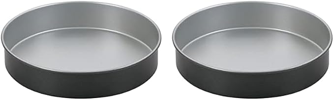 Cuisinart 9-Inch Round Cake Pan, Chef's Classic Nonstick Bakeware, Silver, AMB-9RCK (Pack of 2)