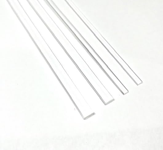 25pcs Heavy Duty 150mm x 7mm - 3mm Flat Clear sticks for cake toppers popsicle cake pops or lollipops - Acrylic Plexiglass Sticks Transparent Clear, Strong and not bendy (25, 6in - Heavy Duty)