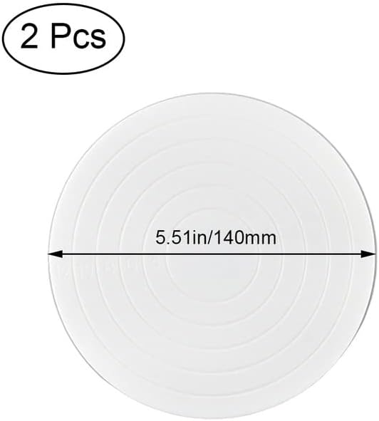 5.5in Cake Turntables,LIUHUIZEYU 360 Degree Mini Rotating Cake Decorating Stands Non-Slip Cake Rotating Plate Stands for Cake Sugar Cookie(2 Pcs)