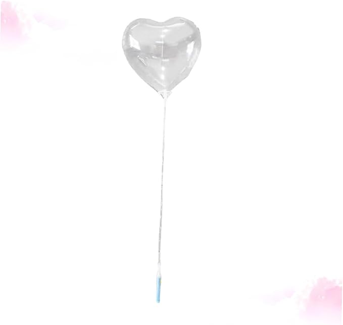 FAVOMOTO 6 Sets Heart Shape Light up Balloons String Lights Decorative Balloons for Party