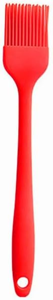 Silicone brush, Oil Brush for BBQ Kitchen Cooking Baking and Grilling (1 PCS,red)
