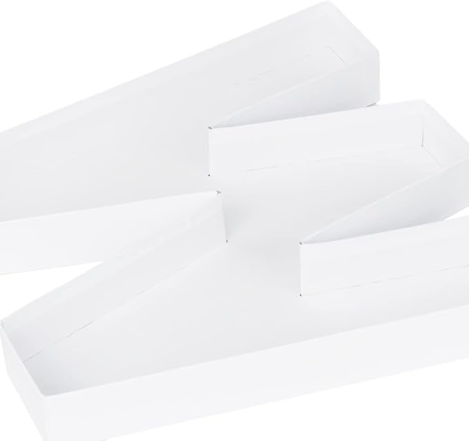 WENPACK 12.5" Cardboard Letter Shaped Charcuterie Mache Strawberries Fillable Sweet Box with Clear Lid (White, W)
