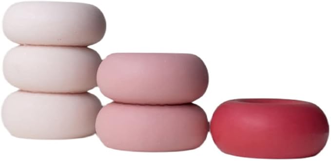 RUNAAJA New Geometric Round Doughnut Candle Abrasive ins Korea oblate DIY Candle Silicone Mold for Soap Tray Handmade Candle Lotion Bar Bath Bomb Cake Home Decoration (2)