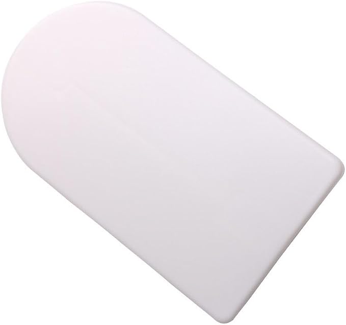 2 Pieces Fondant and Icing Smoother Fondant Smoothing Tool Cake Scraper Smoother Cake Icing Trowel Cake Icing Smoother Cake Polisher for Cakes Decorating, 5.7 x 3.1 Inches, White